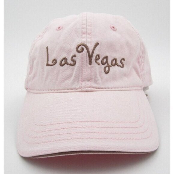 Women Las Vegas Nevada Embroidered Adjustable Pink Hat (B) - Picture 1 of 6